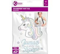 Motif transfert thermocollant A4 - Hot fix Licorne