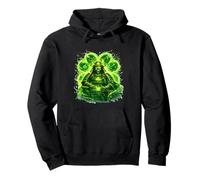 Motif trèfle émeraude et Esprit Guerrier Sweat à Capuche
