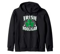 Motif trèfle Irlandais Hooligan Vieilli pour Les Tons foncés Sweat à Capuche