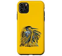 Motif Tribal Bleu héron et Oiseau de mer Coque pour iPhone 11 Pro Max