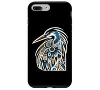 Motif Tribal Bleu héron et Oiseau de mer Coque pour iPhone 7 Plus/8 Plus