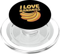 Motif Tropical Amusant « I Love Bananas » PopSockets PopGrip pour MagSafe