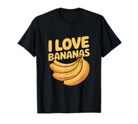 Motif Tropical Amusant « I Love Bananas » T-Shirt