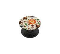 Motif Tropical d'été géométrique Amusant Motif Noix de Coco PopSockets PopGrip Adhésif
