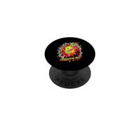 Motif Tropical Vif Ramboutan Fruit Burst PopSockets PopGrip Adhésif