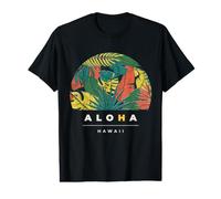 Motif Tropical Vintage Aloha Hawaï T-Shirt Graphique avec Valeur
