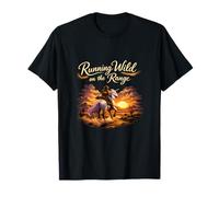 Motif Unicorn Wrangler Running Wild on The Range T-Shirt