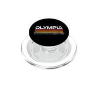 Motif Urbain Vintage à Rayures rétro Olympia Washington PopSockets PopGrip pour MagSafe