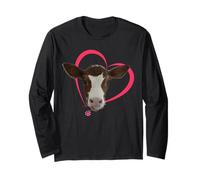 Motif vache de veau mignon, j'aime les vaches. I Love Cows. Manche Longue