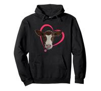 Motif vache de veau mignon, j'aime les vaches. I Love Cows. Sweat à Capuche