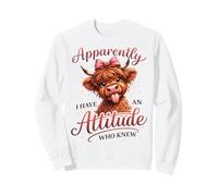Motif Vache des Highlands Mignon et Impertinent Sweatshirt