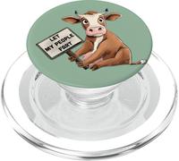 Motif Vache et Taureau Amusant, Let My People Fart, Amoureux des Animaux de la Ferme PopSockets PopGrip pour MagSafe