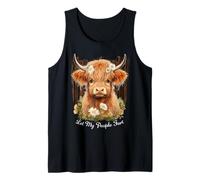 Motif Vache Highlander Let My People Fart, Amoureux des Animaux de la Ferme Débardeur
