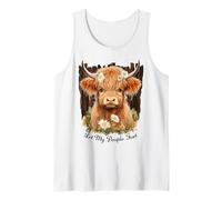 Motif Vache Highlander Let My People Fart, Amoureux des Animaux de la Ferme Débardeur