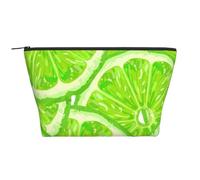 Motif Vert Citron, Trousse de Toilette Trousse de Maquillage Sac à cosmétiques Trousse de Toilette de Voyage Portable
