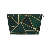 Motif Vert et Or, Trousse de Toilette Trousse de Maquillage Sac à cosmétiques Trousse de Toilette de Voyage Portable