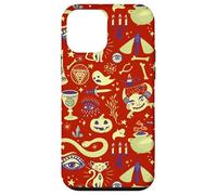 Motif Vintage sorcière Halloween Boho Spooky Tarot Coque pour iPhone 12 Mini