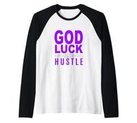 Motif Violet Dieu, Luck and Hustle Manche Raglan