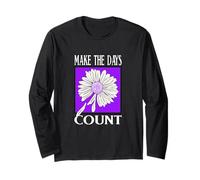 Motif Violet « Don't Count The Days » Manche Longue