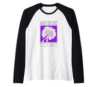 Motif Violet « Don't Count The Days » Manche Raglan