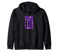 Motif violet « It Do Be Like That » Sweat à Capuche