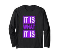 Motif Violet « It's Like That » Manche Longue