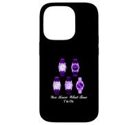 Motif Violet The Time I'm on Violet Coque pour iPhone 14 Pro
