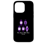 Motif Violet The Time I'm on Violet Coque pour iPhone 14 Pro Max