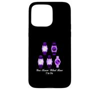 Motif Violet The Time I'm on Violet Coque pour iPhone 15 Pro Max
