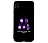 Motif Violet The Time I'm on Violet Coque pour iPhone XS Max
