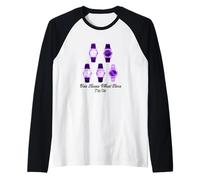 Motif Violet The Time I'm on Violet Manche Raglan