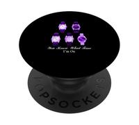 Motif Violet The Time I'm on Violet PopSockets PopGrip Adhésif