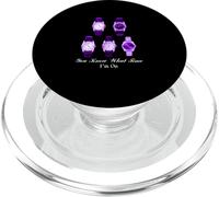 Motif Violet The Time I'm on Violet PopSockets PopGrip pour MagSafe