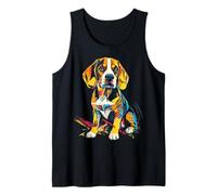 Motif Visage Heureux, œuvre d'art complète Happy Débardeur