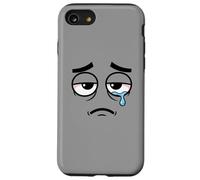 Motif Visage Triste Qui pleure - Expression d'humeur Relative Coque pour iPhone SE (2020) / 7/8