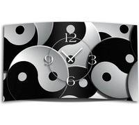 Motif Yin Yang Horloge murale design moderne horloge murale silencieuse sans tic-tac DIXTIME 3D-0321