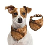 Motif Yorkshire Terrier,Bandanas pour Chien, écharpe en Coton, Bavoirs réglables pour Animaux de Compagnie,L