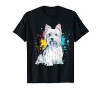 Motif Yorkshire Terrier pour Amoureux des Chiens T-Shirt