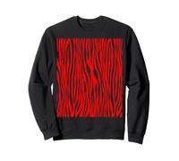 Motif zèbre Camouflage Abstrait en Rouge Sweatshirt