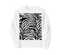 Motif zèbre Camouflage Noir et Blanc Sweatshirt