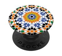 Motif zellige marocain Maroc algérie Mignon Arabe marocain PopSockets PopGrip Adhésif