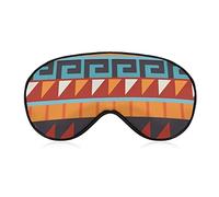 Motifs aztèques drôle sommeil masque pour les yeux doux bandeau yeux couverture avec sangle réglable nuit visière pour hommes femmes