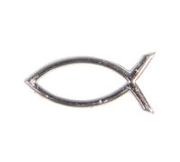 Motifs De Cire Poisson Argent 4x2cm