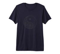 Motifs de Signes Yin et Yang T-Shirt Haut de Gamme