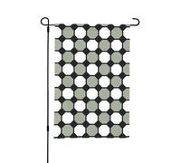 Motifs octogonaux sans raccord,Drapeau de jardin décoratif double face pour intérieur et extérieur, 30 x 45 cm