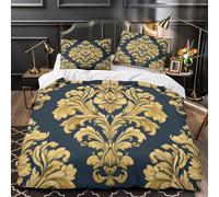 Motifs ornementaux Housse de Couette Imprimé en 3D Microfibre Hypoallergique Léger Motifs folkloriques ethniques Parure de Lit Fermeture Éclair Super Douce Confortable for Garçon Double（200x200cm）