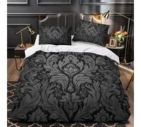 Motifs ornementaux Housse de Couette Microfibre Hypoallergique Ultra Douce Léger Décoration bohème Parure de Lit 3D Imprimée Fermeture Éclair Confortable Respirante for Filles Ado King（220x240cm）
