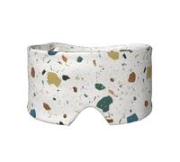 Motifs sans couture en terrazzo, marbre italien classique,Masque pour les yeux bloquant la lumière Cache-yeux et cache-oreilles pour le sommeil
