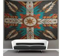 Motifs sioux d'Amérique du Nord Tapisserie 3D Tenture Murales Décorations Pour La Maison Pour La Chambre 180cmx230cm