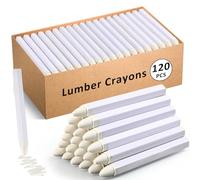 MotiMind Lot de 120 marqueurs industriels pour pneus de construction, travaux manuels, marquage détaillé sur bois, métal, carton, céramique, béton, verre, plastique, 11,3 x 1,1 cm (blanc)